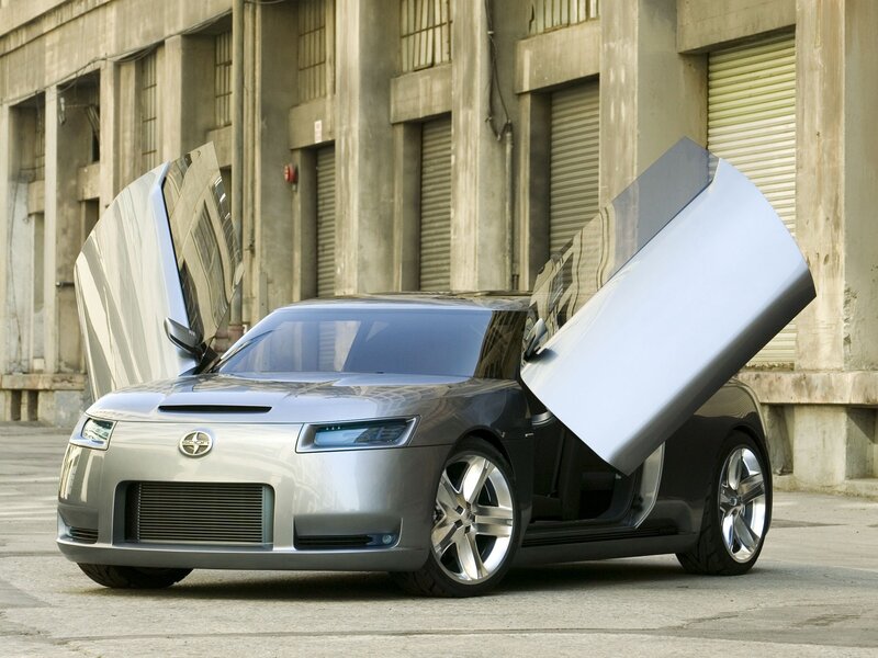 Silver Concept Car — Dramatic, Afternoon, Photograph, Car Door