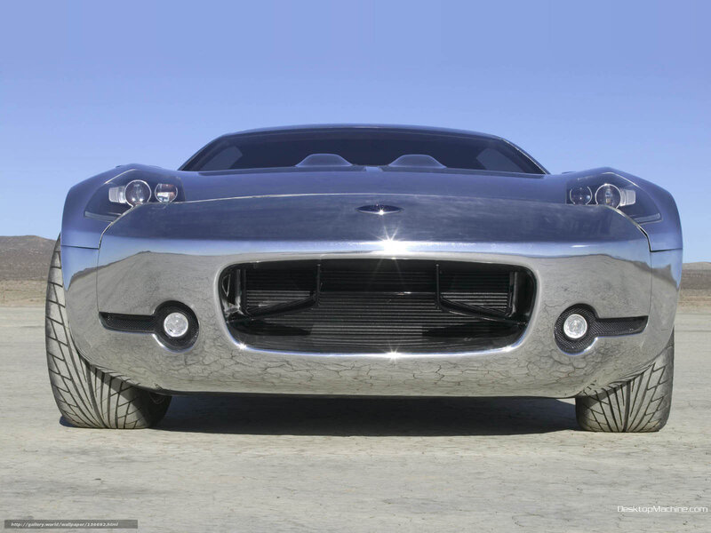 Silver Concept Car — Dramatic, Afternoon, Photograph, Desert