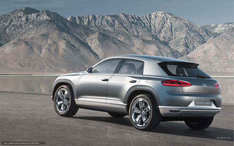 Silver Concept Car — Dramatic, Afternoon, Photograph, Mountains