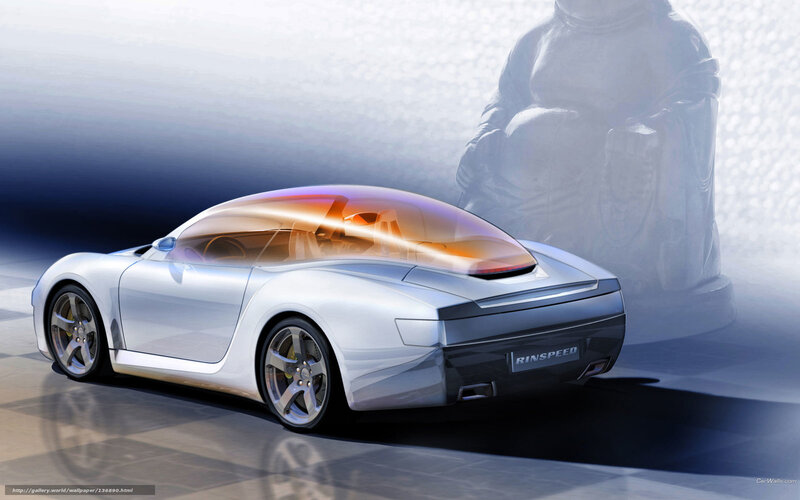 Silver Concept Car — Dramatic, Digital Art, Statue