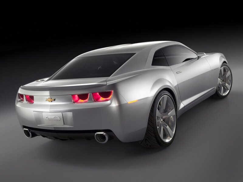 Silver Concept Car — Dramatic, Exhaust Pipes