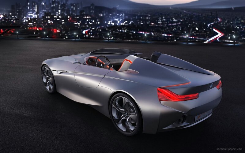 Silver Concept Car — Dramatic, Night, 3d Render, City Lights