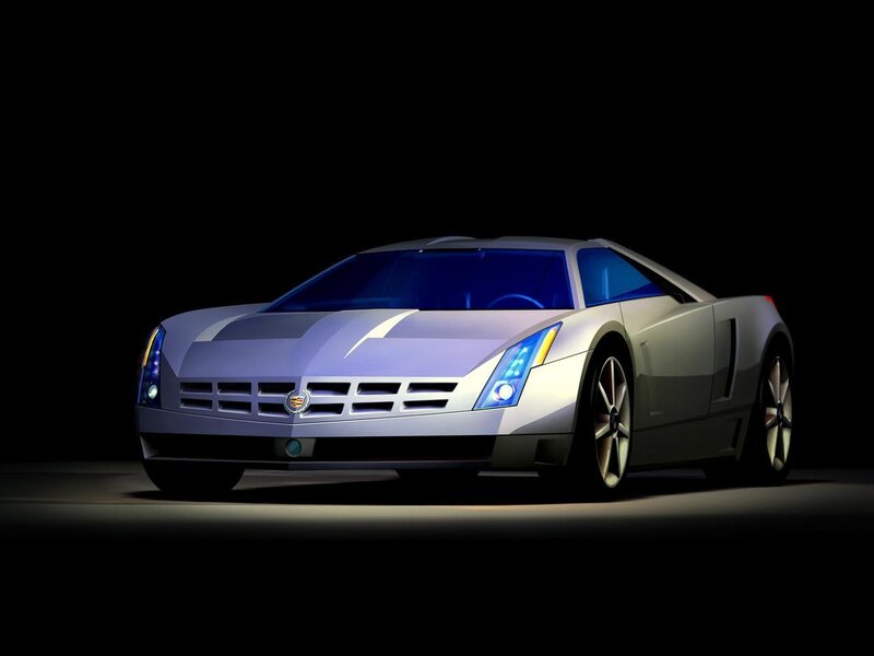 Silver Concept Car — Dramatic, Night, 3d Render