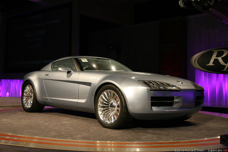 Silver Concept Car — Dramatic, Night