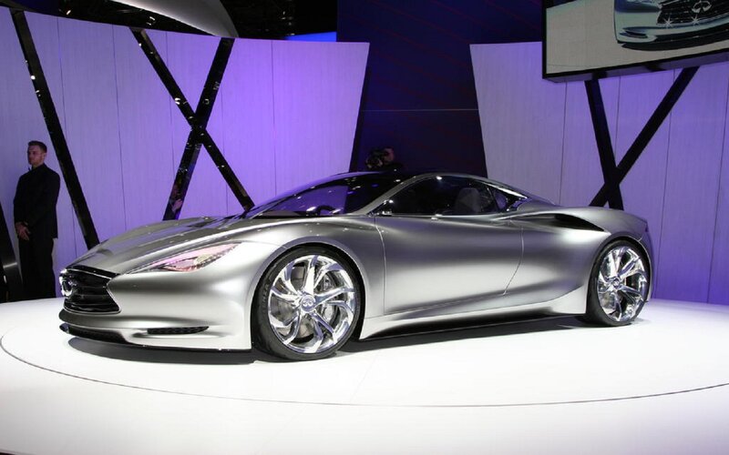 Silver Concept Car — Dramatic, Photograph, Car Show