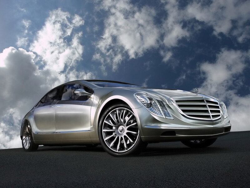 Silver Concept Car — Dramatic, Photograph, Clouds