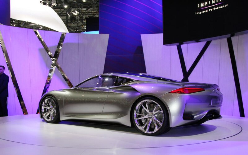 Silver Concept Car — Dramatic, Photograph, Display Stand
