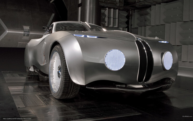 Silver Concept Car — Dramatic, Photograph, Headlights, Grille