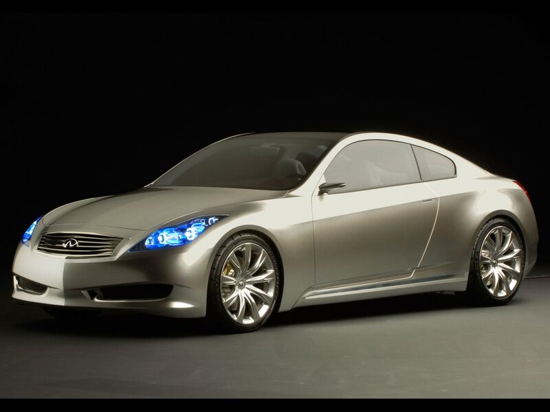 Silver Concept Car — Dramatic, Photograph, Headlights, Wheels, Black, Infiniti