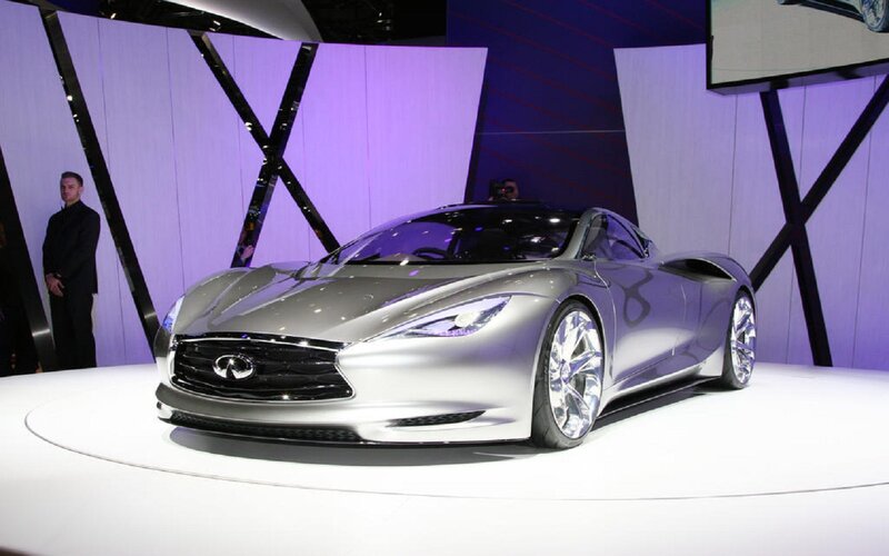 Silver Concept Car — Dramatic, Photograph, Man in Suit