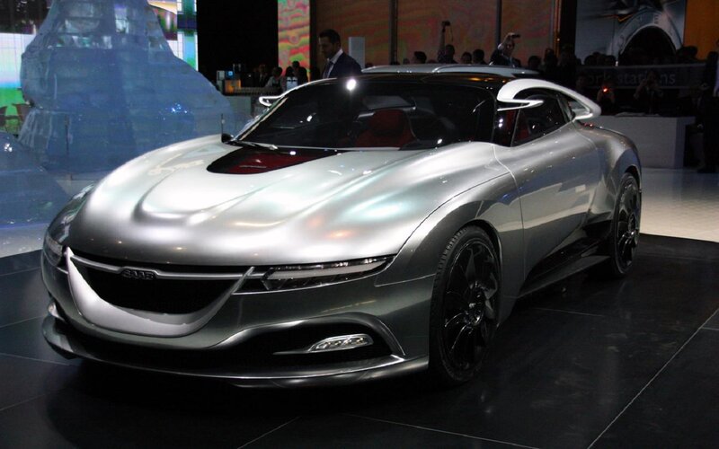 Silver Concept Car — Dramatic, Photograph, People, Exhibition Hall