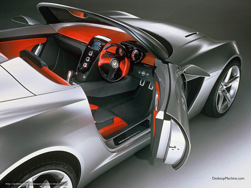 Silver Concept Car — Dramatic, Photograph, Red Interior