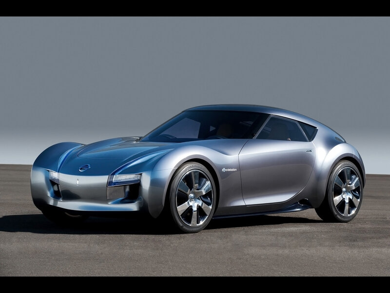 Silver Concept Car — Dramatic, Photograph