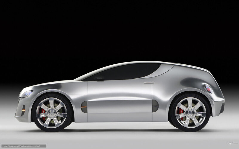 Silver Concept Car — Dramatic, Photograph, Wheels, Headlights
