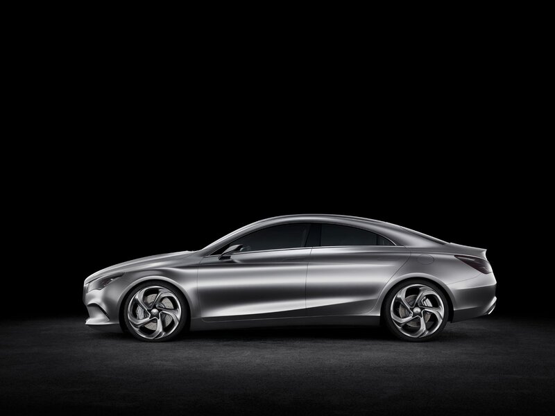 Silver Concept Car — Dramatic, Photograph, Wheels, Side Profile, Black