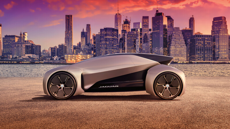 Silver Concept Car — Dramatic, Sunset, 3d Render, City Skyline