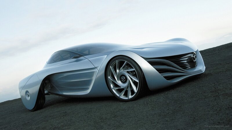 Silver Concept Car — Dramatic, Sunset, 3d Render, Dirt Ground, Sky