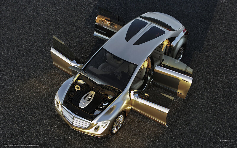 Silver Concept Car — Dramatic, Sunset, Photograph, Open Doors