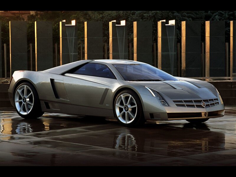 Silver Concept Car — Dramatic, Sunset, Photograph