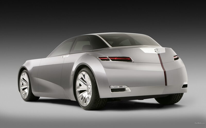 Silver Concept Car — Dramatic, Taillights