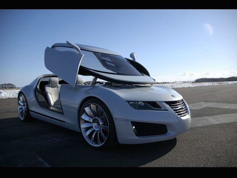 Silver Concept Car — Dramatic, Winter, Photograph