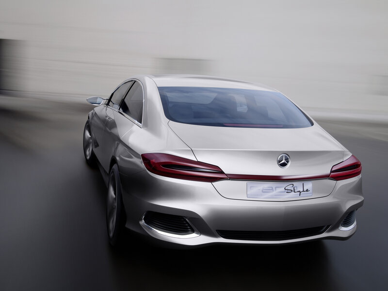 Silver Concept Car — Dynamic, 3d Render, Taillights