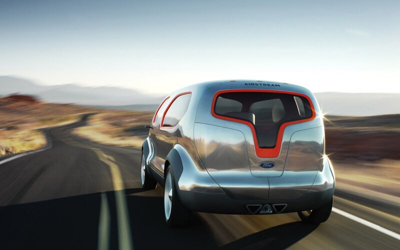 Silver Concept Car — Dynamic, Afternoon, Digital Art, Road