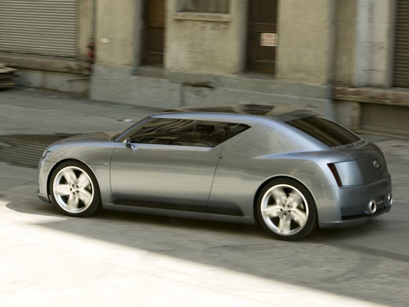 Silver Concept Car — Dynamic, Afternoon, Photograph, Building, Road