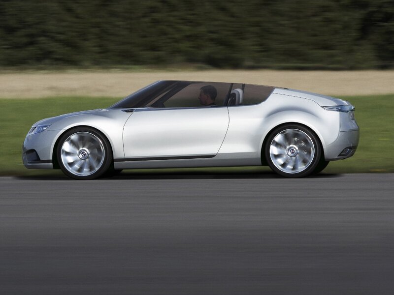 Silver Concept Car — Dynamic, Afternoon, Photograph, Driver, Road