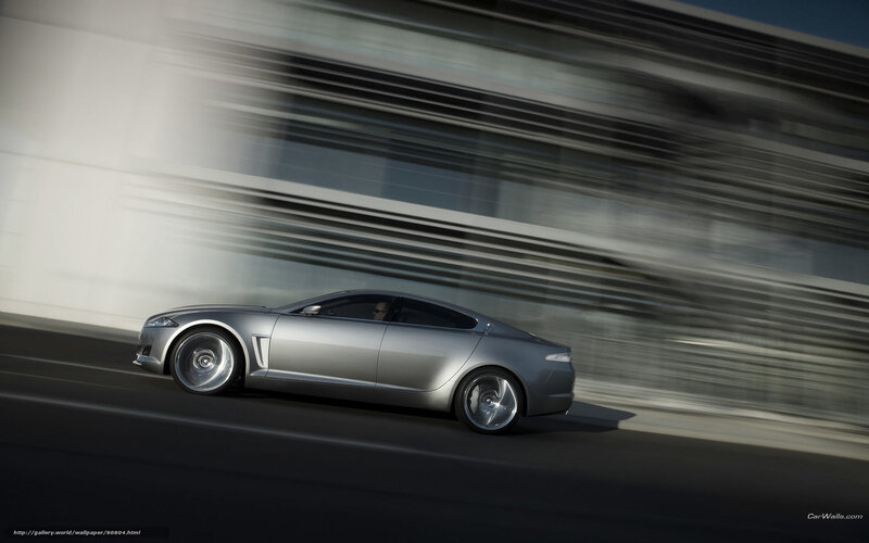 Silver Concept Car — Dynamic, Afternoon, Photograph, Road, Building