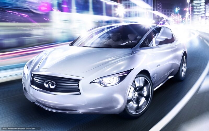 Silver Concept Car — Dynamic, Night, Digital Art