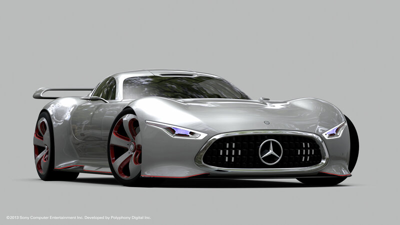 Silver Concept Car — Futuristic, 3d Render, Grille