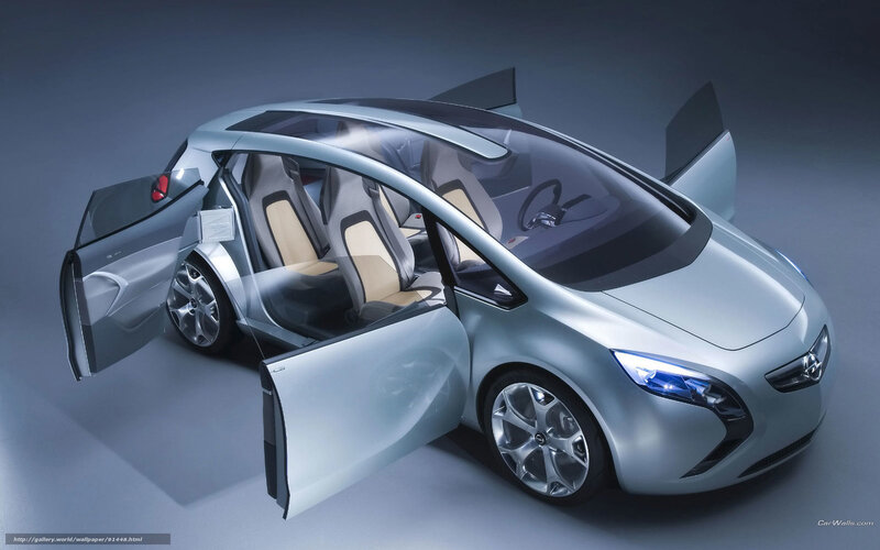 Silver Concept Car — Futuristic, 3d Render, Open Doors, Beige Seats
