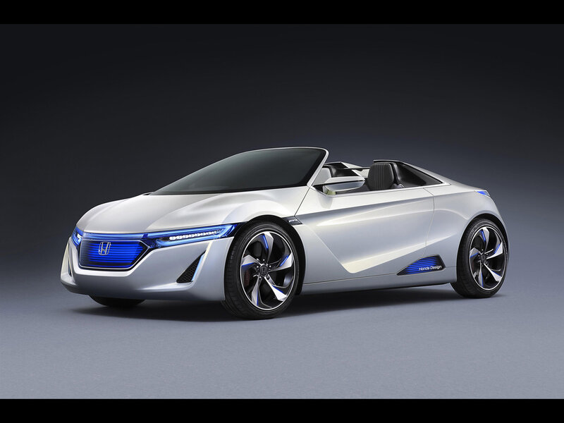 Silver Concept Car — Futuristic, 3d Render, Wheels, Blue Lights