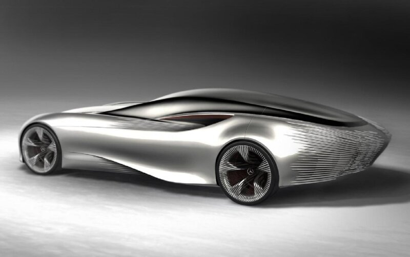 Silver Concept Car — Futuristic, 3d Render, Wheels, Studio