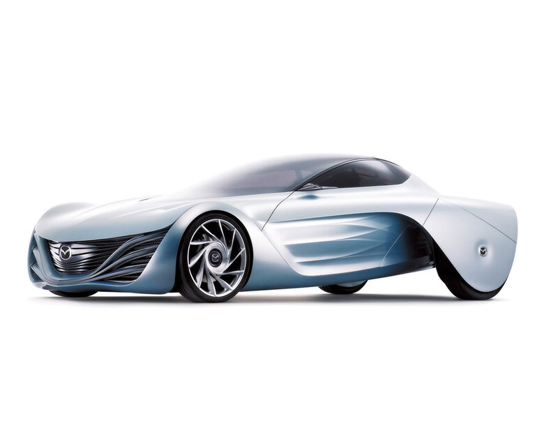 Silver Concept Car — Futuristic, Wheel