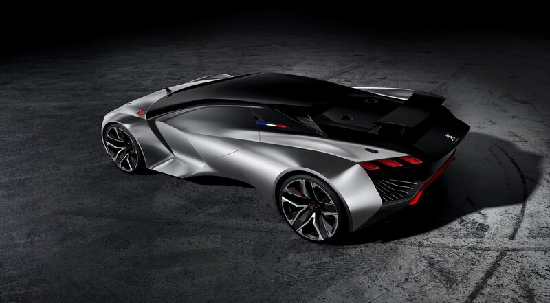 Silver Concept Car — Gray, Dramatic, 3d Render, Concrete Floor