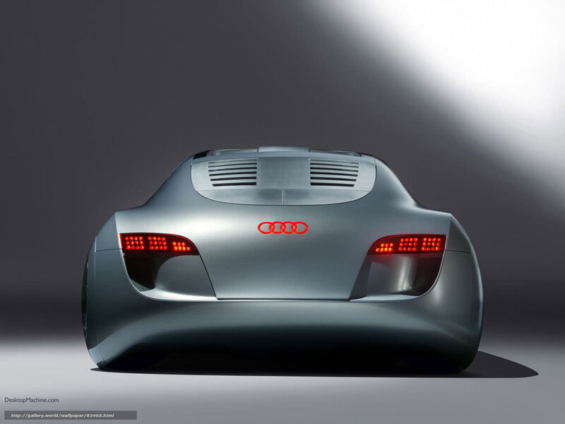 Silver Concept Car — Gray, Dramatic, 3d Render, Taillights
