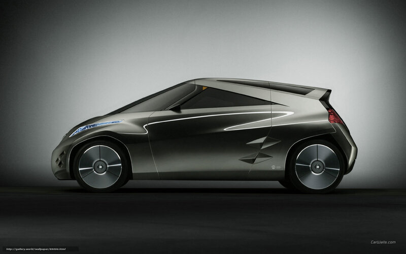 Silver Concept Car — Gray, Dramatic, 3d Render, Wheels, Headlights