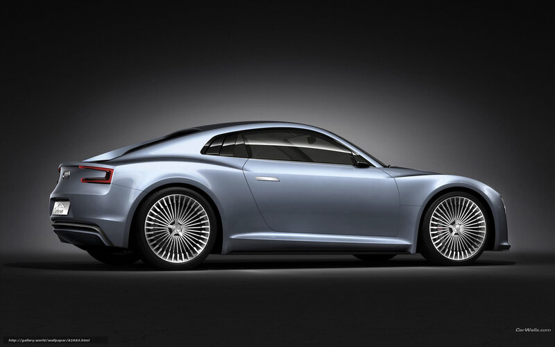 Silver Concept Car — Gray, Dramatic, 3d Render, Wheels, Tail Light