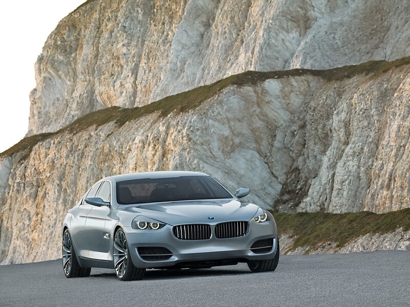 Silver Concept Car — Gray, Dramatic, Afternoon, Photograph, Cliff
