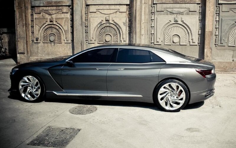 Silver Concept Car — Gray, Dramatic, Afternoon, Photograph