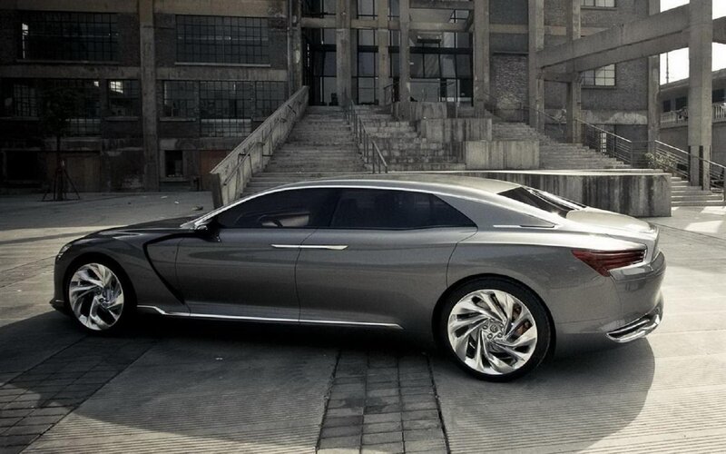 Silver Concept Car — Gray, Dramatic, Afternoon