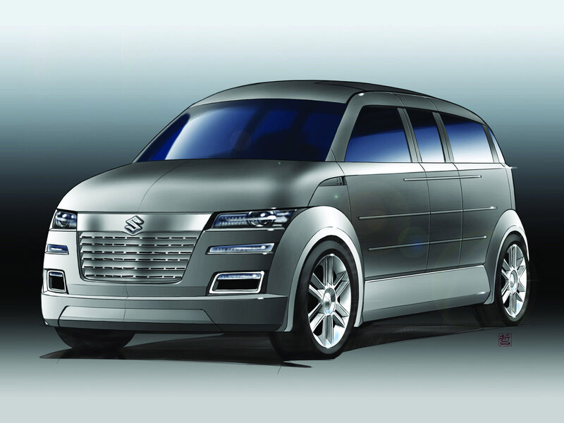 Silver Concept Car — Gray, Dramatic, Digital Art, Grille