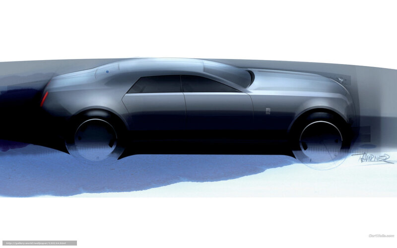 Silver Concept Car — Gray, Dramatic, Illustration