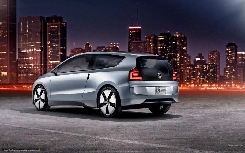 Silver Concept Car — Gray, Dramatic, Night, 3d Render, City Skyline