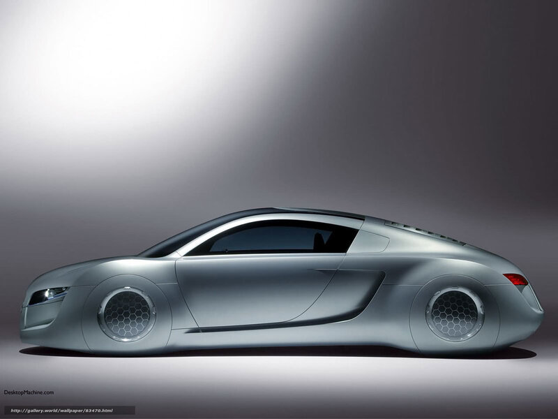Silver Concept Car — Gray, Dramatic, Photograph, Headlight