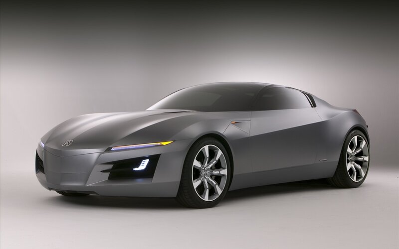 Silver Concept Car — Gray, Dramatic, Photograph, Headlights