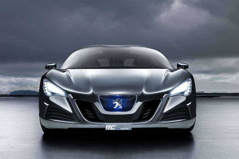 Silver Concept Car — Gray, Dramatic, Photograph, Sky, Road