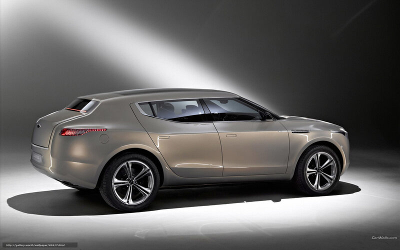 Silver Concept Car — Gray, Dramatic, Photograph, Spotlight